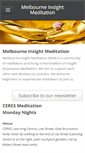 Mobile Screenshot of melbourneinsightmeditation.org